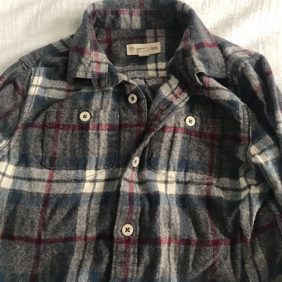 Tucker and Tate Grey Plaid Flannel Shirt 3 Toddler - Picture 4 of 8